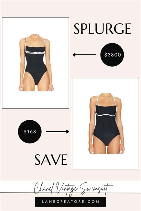 chanel one piece swimsuits dupe|designer bikini dupes.